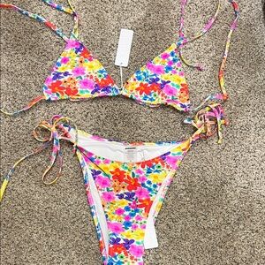 Colorful Floral Bikini Set